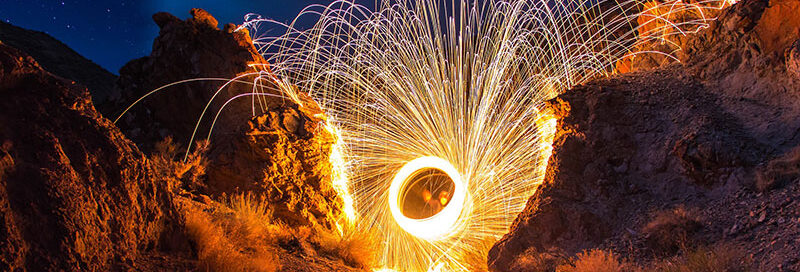 Sicherheit bei einer Feuershow